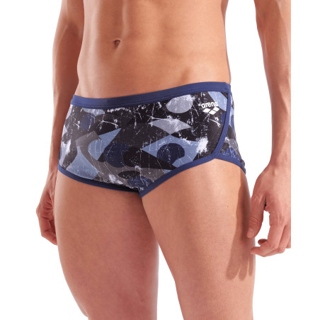 MEN'S ARENA SCRATCHED SWIM LOW WAIST SHORT | Les4Nages