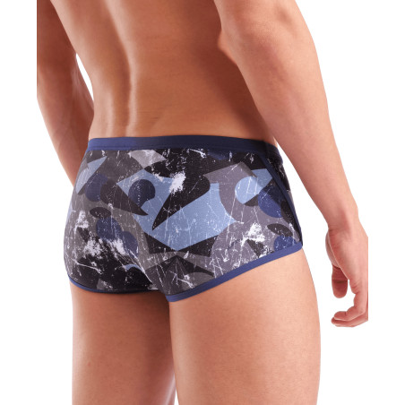 MEN'S ARENA SCRATCHED SWIM LOW WAIST SHORT | Les4Nages