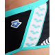  ARENA ICONS Swim Low Waist Short Logo BLACK-WHITE-BLUE DIAMOND - Collection Diamonds édition limitée 