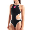 ARENA One Biglogo - Black White - Maillot Natation Femme 1 piece
