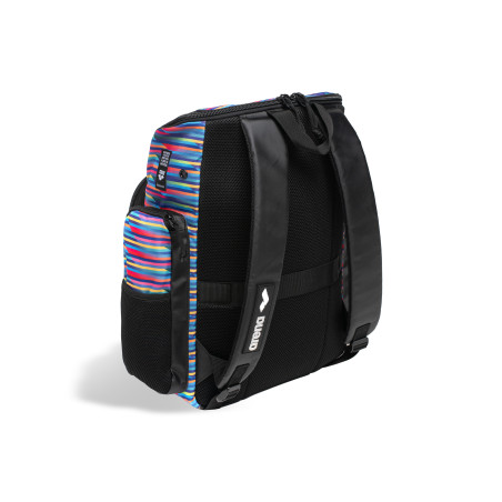 ARENA Spiky 3 BACKPACK 35 Allover Racing Stripes - Sac à Dos Natation & Piscine | Les4Nages