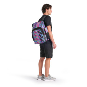 ARENA Spiky 3 BACKPACK 35 Allover Racing Stripes - Sac à Dos Natation & Piscine