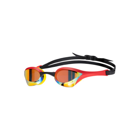 ARENA Cobra Ultra Swipe Mirror - GOLD RED - Lunettes Natation Jaune et Blanche | Les4Nages