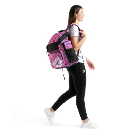 ARENA ONE GO BACKPACK 45L AO SNAKESKIN PINK- Sac à Dos Natation et Piscine | Les4Nages