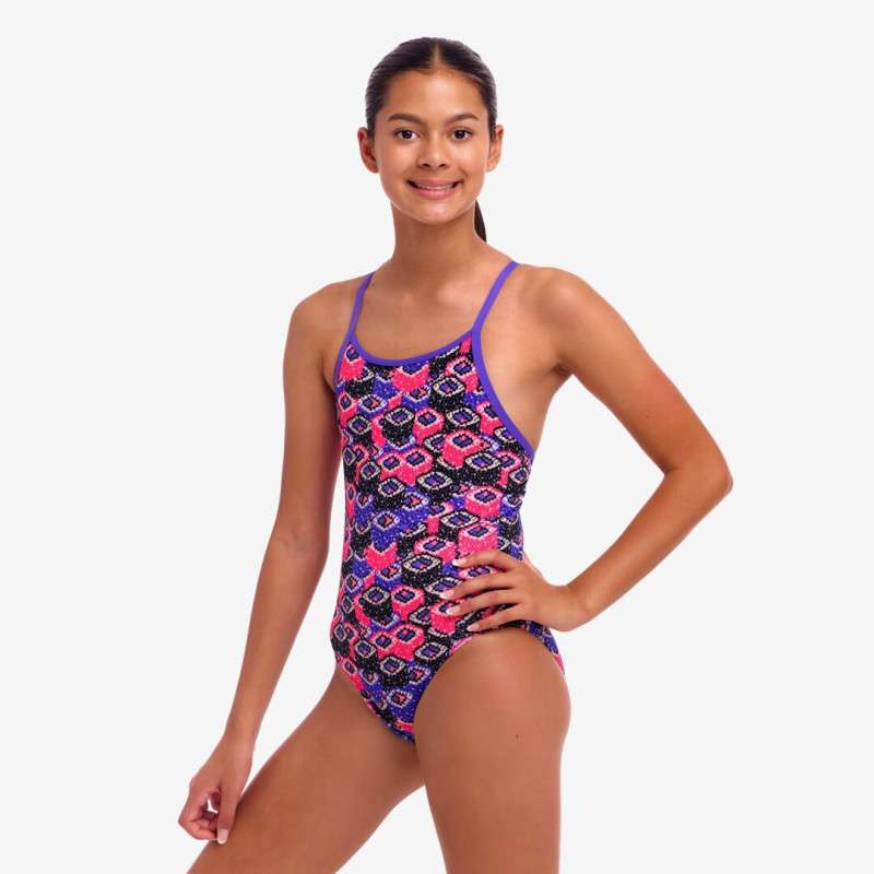 Funkita Mushi Sushi - Diamond Back - Maillot fille 1 pièce | Les4Nages