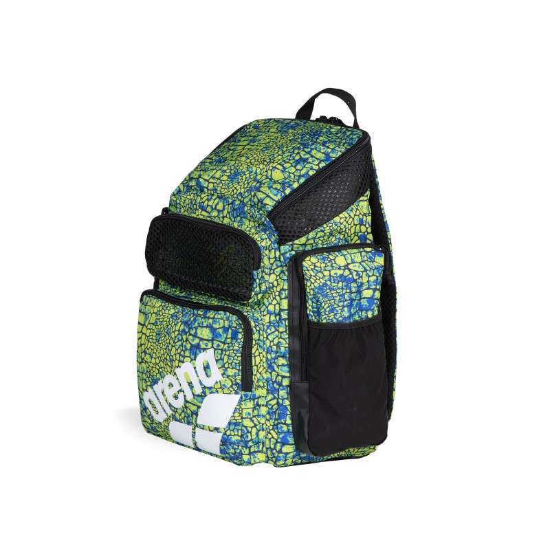 Sac à Dos Arena One Go 45 Litres – Pour Natation, Piscine – Compartiments Humides/Secs, Étui Ordinateur – Motif Tropical