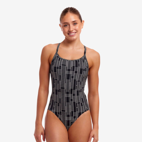 Maillot Menstruel Natation FUNKITA The Ladder Diamond Secure - Maillot Femme 1 piece | Les4Nages