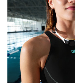 ARENA IMPULSO Powerskin Dos Ouvert - Black teal - Combinaison Natation Femme - VP Arena Janvier 2026