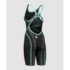 ARENA PRIMO Powerskin Openback (Dos ouvert) Black Teal - Combinaison Natation Femme - VP Arena Janvier 2026
