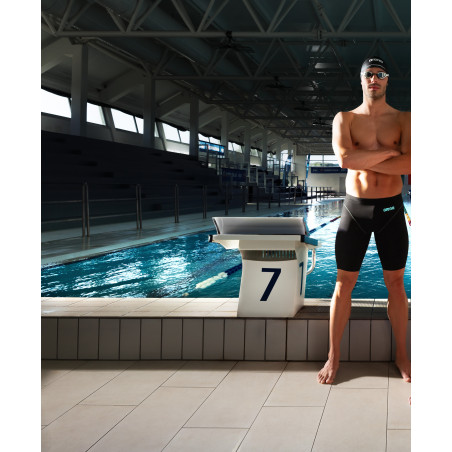 ARENA IMPULSO Powerskin - Black Teal - Jammer Natation Homme compétition - VP Arena Janvier 2026 | Les4Nages