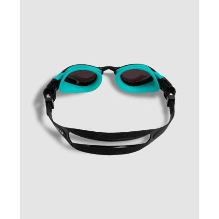 ARENA Cobra TRI SWIPE Mirror - Emerald Peacock - Lunettes Triathlon et Eau Libre Noir et Jaune - VP Arena Janvier 2026 | Les4Nages