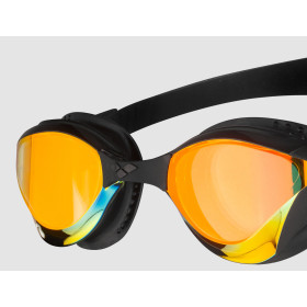 ARENA Cobra TRI SWIPE Mirror - Yellow Copper Black - Lunettes Triathlon et Eau Libre Noir et Jaune - VP Arena Janvier 2026 