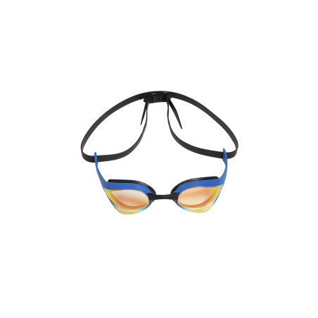 ARENA Cobra Ultra Swipe Mirror - Yellow Copper Blue - Lunettes Natation Bleu Verres Jaune - VP Arena Janvier 2026 | Les4Nages