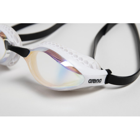 ARENA Air Speed Mirror - Yellow Copper White- Lunettes Natation - VP Arena Janvier 2026 | Les4Nages