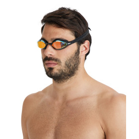 ARENA Air Speed Mirror - Yellow Copper Black - Lunettes Natation - VP Arena Janvier 2026 