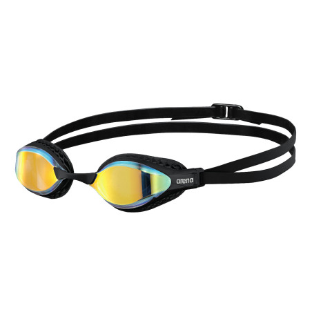 ARENA Air Speed Mirror - Yellow Copper Black - Lunettes Natation - VP Arena Janvier 2026 | Les4Nages