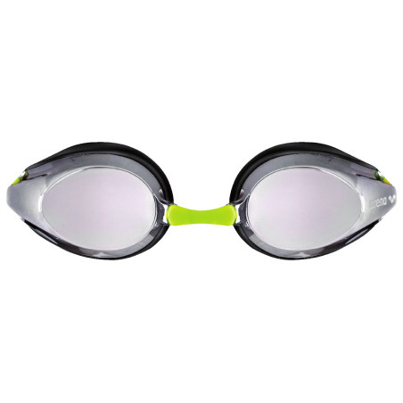 Arena TRACKS MIRROR Junior - Silver Black Fluo Yellow - Lunettes Natation Junior - VP Arena Janvier 2026 | Les4Nages