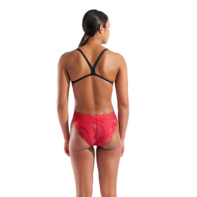 ARENA FIREFLOW Swimsuit Challenge Back Black team Red - Maillot Natation Femme 1 piece - VP Arena Janvier 2026 