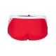Arena ICONS Swim Low Waist Short Solid Red White - Boxer Natation Homme