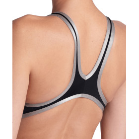 ARENA One Biglogo - Black Silver R - Maillot Natation Femme 1 piece - VP Arena Janvier 2026 