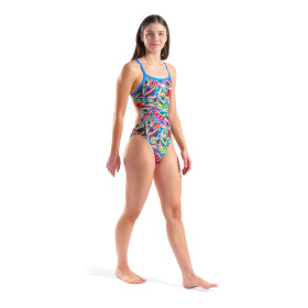 Arena IGUANAS SWIMSUIT CHALLENGE MULTICOLOR-BLUE RIVER - Maillot de bain femme - VP Arena Janvier 2026