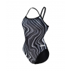  Arena Womens Swimsuit Challenge Back Marbled Black Black Multi - Maillot Natation Femme 1 piece