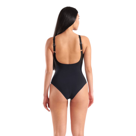 Arena BODYLIFT ANGELICA SWIMSUIT U BACK - BLACK-BLACK MULTI - Maillot Aquagym & Piscine Femme 1 pièce | Les4Nages