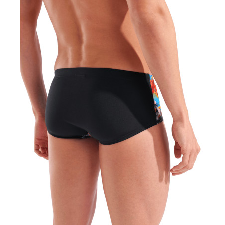 Arena IGUANAS SWIM LOW WAIST SHORT BLACK-MULTI - Boxer Natation Homme - VP Arena Janvier 2026 | Les4Nages