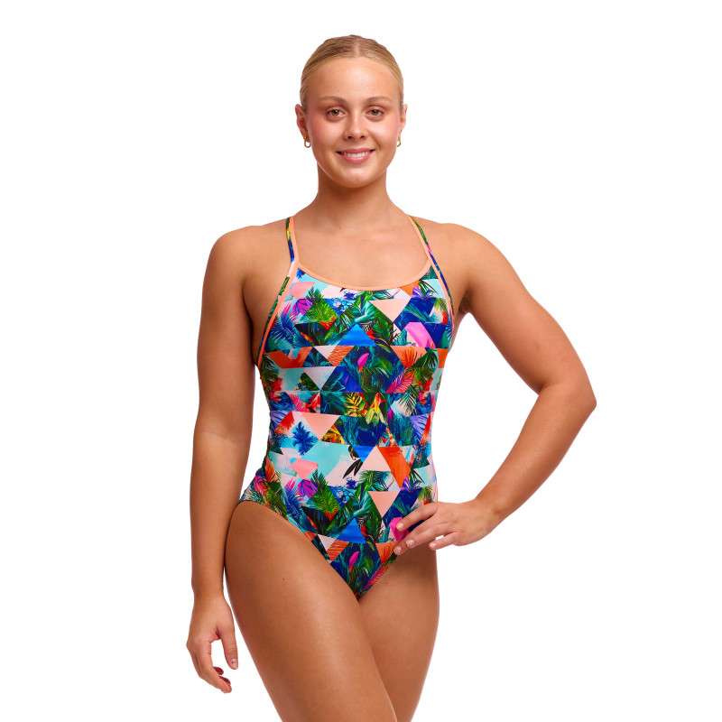 Funkita Palm Prism - Diamond Back - Maillot femme 1 pièce | Les4Nages