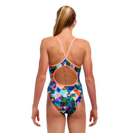 Funkita Girl (8-14ans) Palm Prism - Diamond Back - Maillot fille 1 pièce | Les4Nages