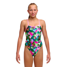 Funkita Girl (8-14ans) Sub Lime - Single Strap - Maillot fille 1 pièce