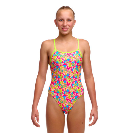 Funkita Girl (8-14ans) Flow Blow - Single Strap - Maillot fille 1 pièce | Les4Nages