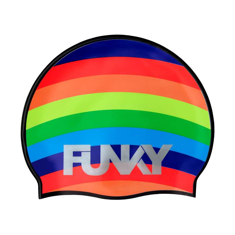 Funky Rainbowie - Swimming Cap - Bonnet | Les4Nages