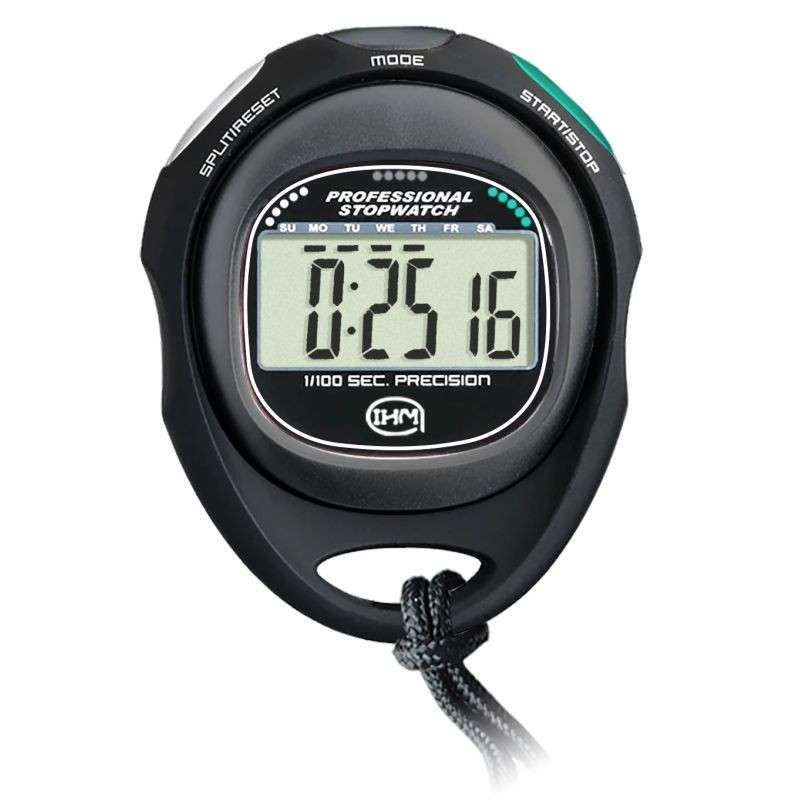 Chronomètre IHM 2 mémoires - Pile lithium - Trappe de pile | Les4Nages