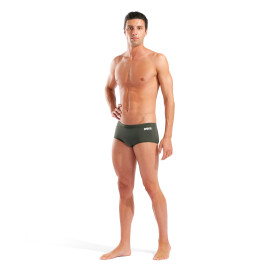 Arena Men's Team SOLID Low Waist Short Dark Sage White - Boxer Natation Homme