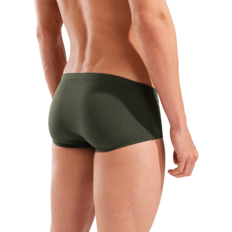 Arena Men's Team SOLID Low Waist Short Dark Sage White - Boxer Natation Homme | Les4Nages