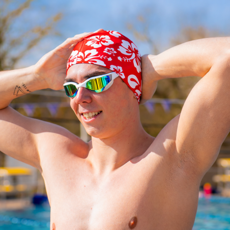 Bonnet SWEAMS Hawaiano - Red | Les4Nages Bonnet SWEAMS Hawaiano - Red | Les4Nages