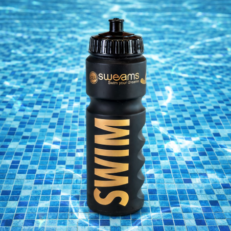 Bidon NATATION SWEAMS SWIM - Black Matt GOLD - 750ml | Les4Nages