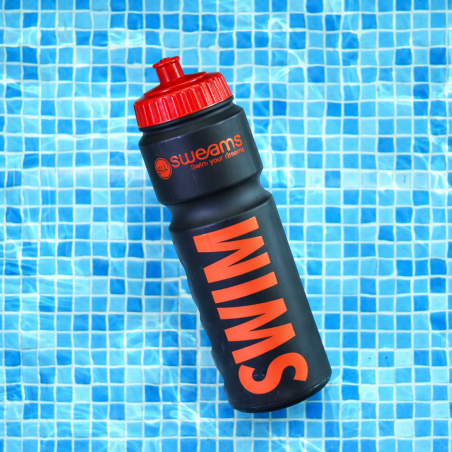 Bidon NATATION SWEAMS SWIM - Black Matt RED - 750ml | Les4Nages
