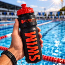 Bidon NATATION SWEAMS SWIM - Black Matt RED - 750ml