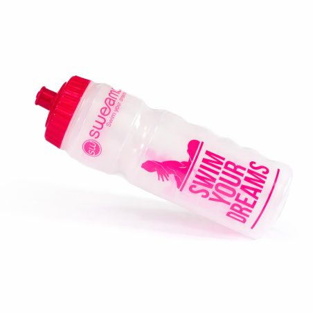 Bidon NATATION SWEAMS Swimmer Swim your dreams - CLEAR PINK - 750ml | Les4Nages Bidon NATATION SWEAMS Swimmer Swim your dreams - CLEAR PINK - 750ml | Les4Nages