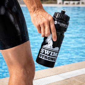 Bidon NATATION SWEAMS STRONG SWIMMER BLACK - 750ml