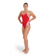 Arena ICONS Team SUPER FLY BACK Red White - Maillot Natation Femme 