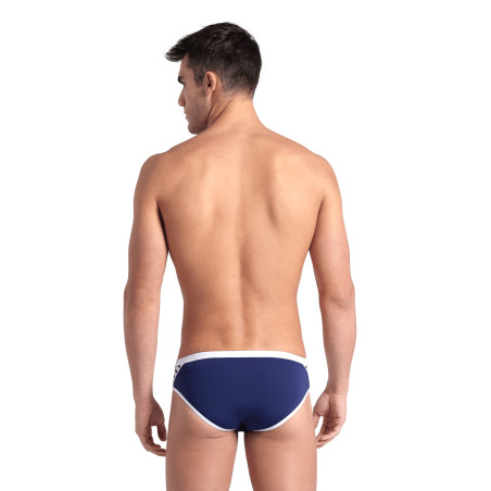  Arena ICONS SWIM BRIEFS SOLID NAVY-WHITE - Maillot Slip de bain Natation | Les4Nages