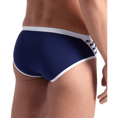  Arena ICONS SWIM BRIEFS SOLID NAVY-WHITE - Maillot Slip de bain Natation | Les4Nages