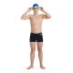 ARENA Boxer Boy's (6-14 ans) Team Swim SOLID Short Black White - Boxer Junior Natation 