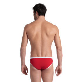  Arena ICONS SWIM BRIEFS SOLID Red White - Maillot Slip de bain Natation 