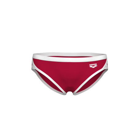  Arena ICONS SWIM BRIEFS SOLID Red White - Maillot Slip de bain Natation | Les4Nages
