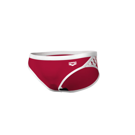  Arena ICONS SWIM BRIEFS SOLID Red White - Maillot Slip de bain Natation | Les4Nages