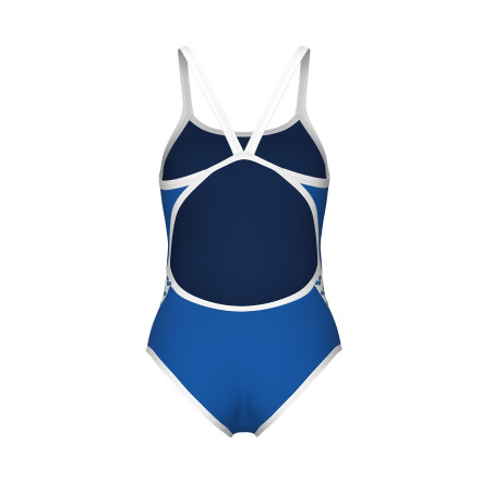 Arena ICONS Super Fly Back Solid ROYAL White - Maillot Natation Femme 1 piece | Les4Nages